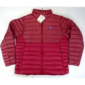 Patagonia Down Sweater Mens XXL‎ Wax Red Full Zip Puffer Jacket 84675 NEW